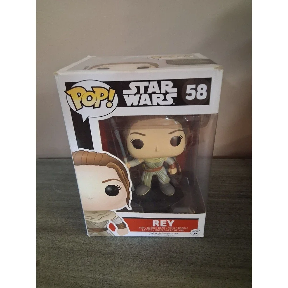 NIB Funko POP! Star Wars Rey Vinyl Figure #58